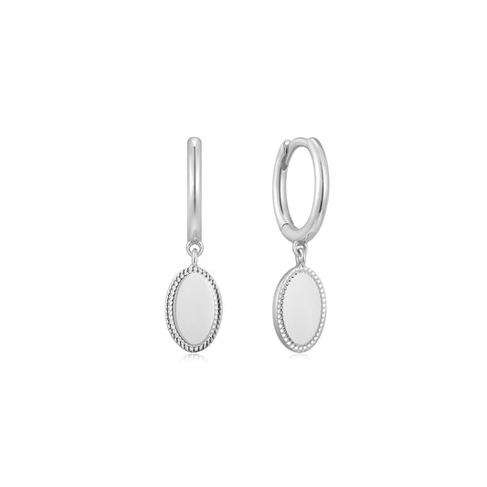 Earring Oval Engraving