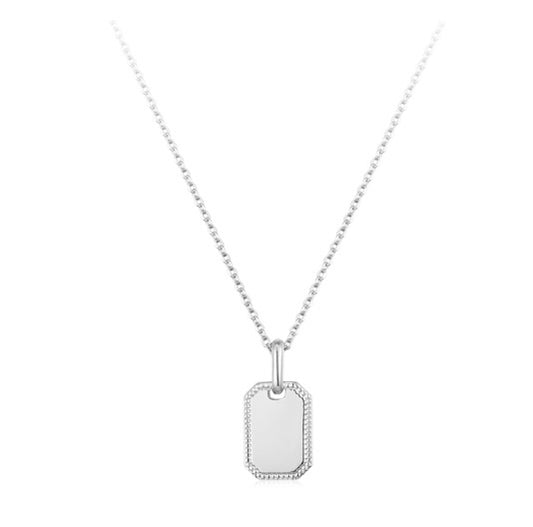Necklace Engraving Rectangle