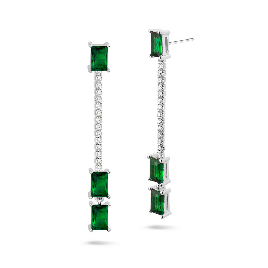 Earring Green Emerald