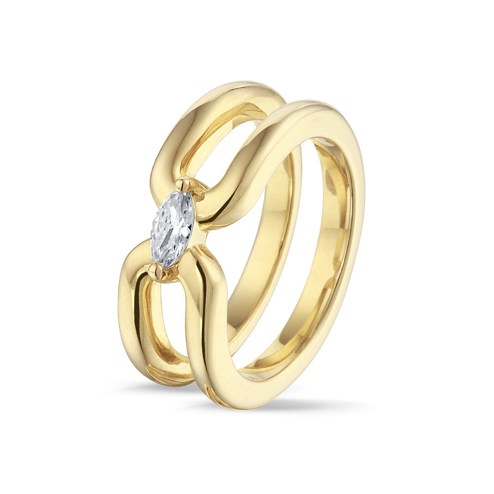 Ring Double Marquise